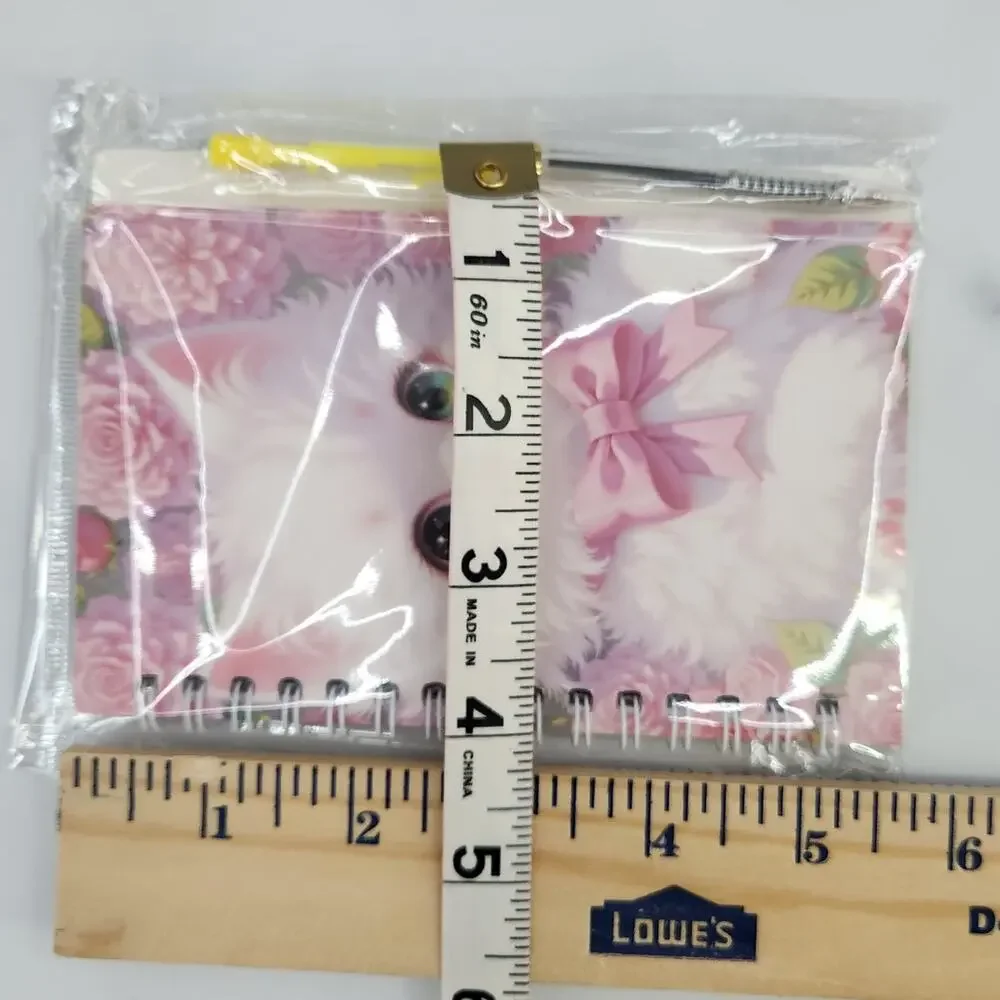 2 Spiral Pocket Notebook/Pen sets Kitty Designs 4x5.5